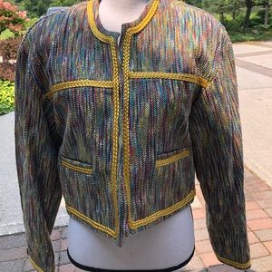 Vintage colorful tweed jacket
